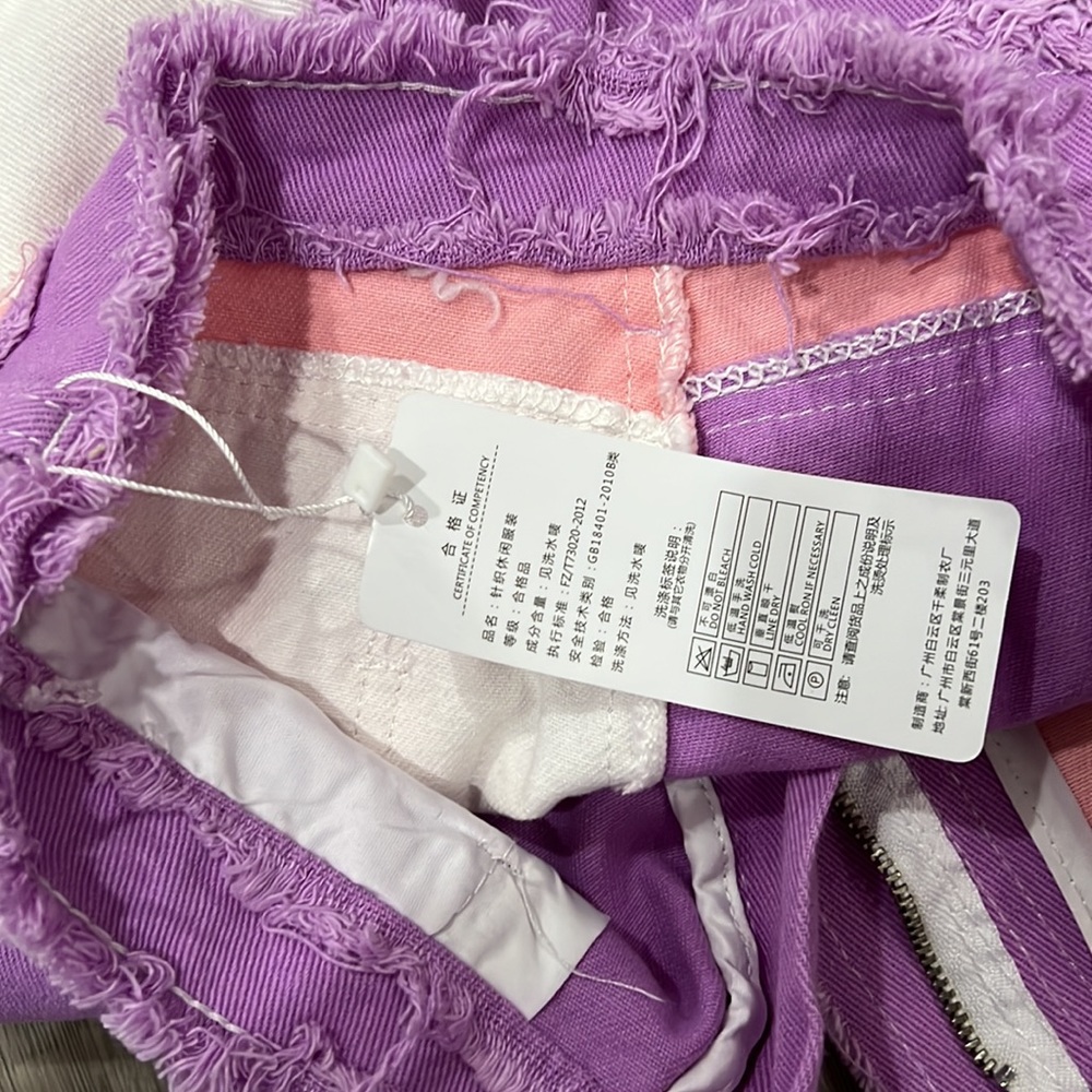 SIZE MEDIUM PATCHWORK COLOR JEANS - Picture 3 of 3